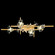 Azu Four Light Bath Bar in Gold Leaf (48|916350-2ST)