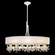 Azu LED Chandelier in White Gesso w/Champagne Fabric Shade (48|915240-32ST)