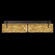 Terra LED Bath Bar in Black/Gold Leaf Glass (48|913450-12ST)