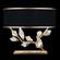 Foret Two Light Table Lamp in Gold Leaf w/Black Fabric & Gold Inner Lining Shades (48|908510-21ST)