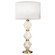 Natural Inspirations One Light Table Lamp in Clear Quartz Blown Glass w/White Shade (48|900010-86ST)