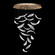 Elevate LED Pendant in Gold/Dichroic ''Plumes'' (48|895840-211ST)