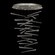 Elevate LED Pendant in Silver/Ebony Stardust Spires (48|895840-141ST)