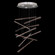 Elevate LED Pendant in Silver/Meteorite Spires (48|895640-151ST)