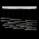 Elevate LED Pendant in Silver/Ebony Stardust Spires (48|895140-141ST)