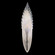 Plume One Light Wall Sconce in Silver/Dichroic ''Plumes'' (48|894550-1ST)