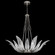 Plume Eight Light Pendant in Silver/White ''Plumes'' (48|894040-11ST)