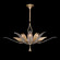 Plume Eight Light Pendant in Gold/Dichroic ''Plumes'' (48|893740-2ST)