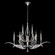 Plume Nine Light Chandelier in Silver/Dichroic ''Plumes'' (48|893640-1ST)