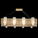 Crownstone 16 Light Pendant in Gold w/Metal Mesh Inserts (48|891240-22ST)
