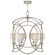 Cienfuegos Six Light Chandelier in Gray w/Greige Fabric Shades (48|889840-21ST)