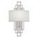 Cienfuegos One Light Wall Sconce in Silver Leaf w/White Fabric Shades (48|889350-SF41)