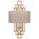 Cienfuegos One Light Wall Sconce in Gold Leaf w/White Fabric Shades (48|889350-SF31)