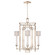 Cienfuegos Four Light Chandelier in Gray w/Greige Fabric Shades (48|889040-21ST)