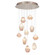 Natural Inspirations LED Pendant in Gold w/Clear Quartz Glass Drops (48|863540-24LD)