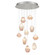 Natural Inspirations LED Pendant in Silver w/Clear Quartz Glass Drops (48|863540-14LD)