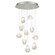 Natural Inspirations LED Pendant in Silver w/Clear Quartz Glass Drops (48|863540-13LD)