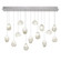 Natural Inspirations LED Pendant in Silver w/Clear Quartz Glass Drops (48|853740-13LD)