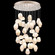 Natural Inspirations LED Pendant in Gold w/Clear Quartz Glass Drops (48|853440-24LD)
