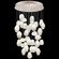 Natural Inspirations LED Pendant in Gold w/Clear Quartz Glass Drops (48|853440-23LD)