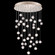 Natural Inspirations LED Pendant in Gold w/Nebula Glass Drops (48|853440-206LD)
