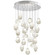 Natural Inspirations LED Pendant in Silver w/Clear Quartz Glass Drops (48|853240-13LD)
