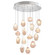 Natural Inspirations LED Pendant in Silver w/Natural Quartz Glass Drops (48|853140-14LD)