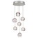 Natural Inspirations LED Pendant in Silver w/Nebula Glass Drops (48|852640-106LD)