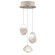 Natural Inspirations LED Pendant in Gold w/Clear Quartz Glass Drops (48|852340-23LD)
