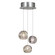 Natural Inspirations LED Pendant in Silver w/Nebula Glass Drops (48|852340-106LD)