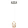Natural Inspirations LED Drop Light in Silver w/Natural Quartz Glass Drop (48|852240-18LD)