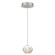 Natural Inspirations LED Drop Light in Silver w/Clear Quartz Glass Drop (48|852240-16LD)