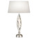Marquise One Light Table Lamp in Silver/White Shade (48|850210-12ST)