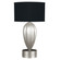 Allegretto One Light Table Lamp in Silver Leaf w/Black Fabric & Silver Inner Lining Shade (48|793110-SF42)