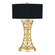 Allegretto One Light Table Lamp in Gold Leaf w/Black Fabric & Gold Inner Lining Shade (48|784910-SF34)
