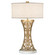 Allegretto One Light Table Lamp in Gold w/White Linen Shade (48|784910-2ST)