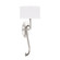 Allegretto One Light Wall Sconce in Silver Leaf w/White Fabric Shades (48|784650-SF41)