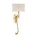 Allegretto One Light Wall Sconce in Gold Leaf w/Champagne Fabric Shades (48|784650-SF33)