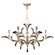 Beveled Arcs Eight Light Chandelier in Gold (48|761640ST)