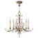 Beveled Arcs Six Light Chandelier in Silver (48|739140ST)