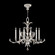 Beveled Arcs Six Light Chandelier in Silver Leaf (48|739140-SF4)