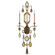 Encased Gems Three Light Wall Sconce in Bronze (48|710450-1ST)