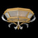 Beveled Arcs Two Light Flush Mount in Gold Leaf (48|704240-SF3)