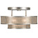 Singapore Moderne Three Light Semi-Flush Mount in Silver (48|600940-2ST)