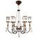 Eaton Place Six Light Chandelier in Bronze (48|584240ST)