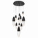 Ecrou 12 Light Chandelier in Matte Black (40|43859-022)