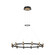Albany LED Chandelier in Brass-Black Mix (40|37043-018)