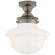 Edmond One Light Flush Mount in Antique Nickel (268|SL 4121AN-WG)