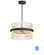 Chimes WiZ LED Pendant in Black / Satin Brass (86|E34205-BKSBR)