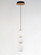 Soji LED Pendant in Black / Gold (86|E25067-92BKGLD)